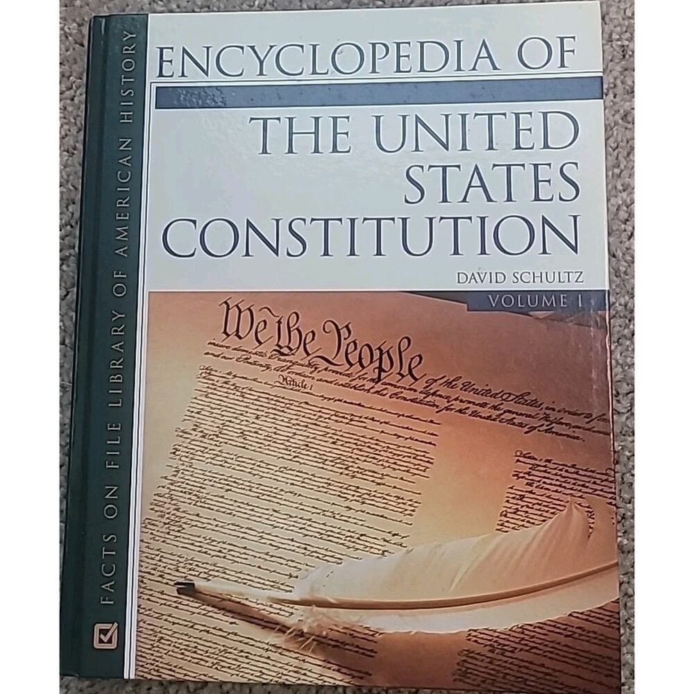 Encyclopedia of the U.S. Constitution Vol 1 David Schultz HC Reference Book